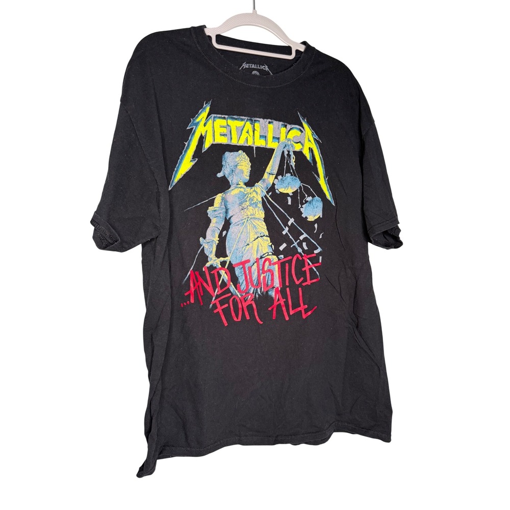 Metallica And Justic for all double sided graphic‎ t-shirt